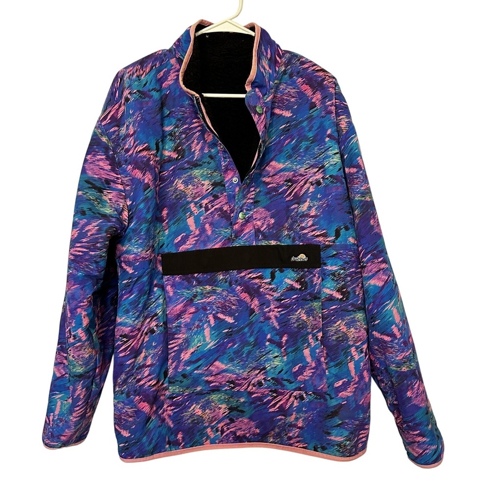 Chubbies Pullover Mens Large Black Reversible She… - image 1